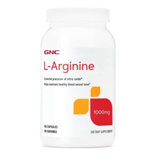 GNC L-Arginine 1000 mg dietary supplement for cardiovascular and athletic health