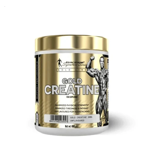 “Creatine Gold supplement jar for enhanced muscle strength, power, endurance, and workout performance with high-quality creatine monohydrate.”