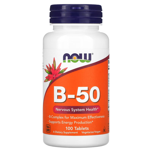 NOW B-50 Complex 100 Tablets