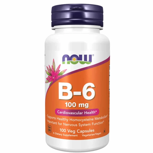 NOW Vitamin B-6 100mg Capsules