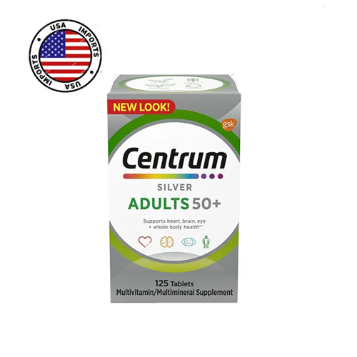 "Centrum Silver 125 Tabs – Complete Multivitamin for Men and Women 50+"