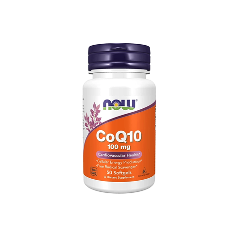 CoQ10 100mg 50 Softgels bottle – dietary supplement supporting heart health, energy production, and overall wellness Available At Vitamin Store Pk.