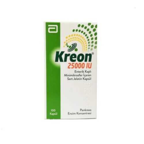 “Kreon 25000 IU Capsules – Digestive Enzyme Supplement for Pancreatic Support and Improved Digestion”