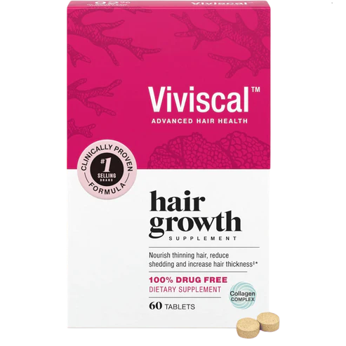 Viviscal Hair Growth Supplement Tablets 60 Count for thicker, stronger hair and scalp nourishment.