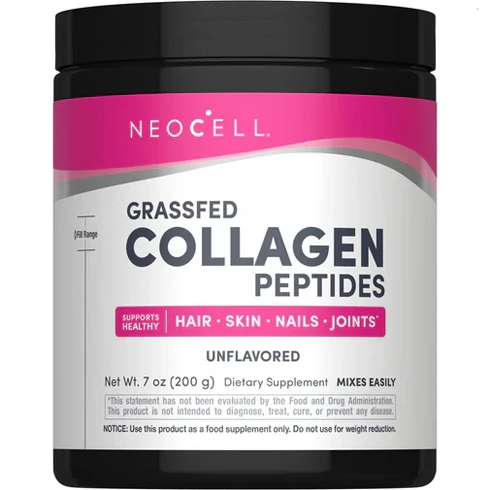 NeoCell Super Collagen Powder 198g (7oz) for healthy skin, hair, nails & joint support – original hydrolyzed collagen supplement.