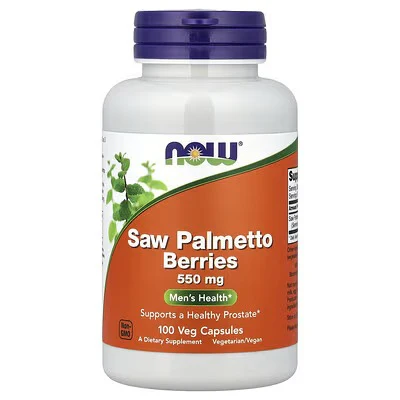 NOW SAW PALMETTO BERRIES 550 MG 100 CAP